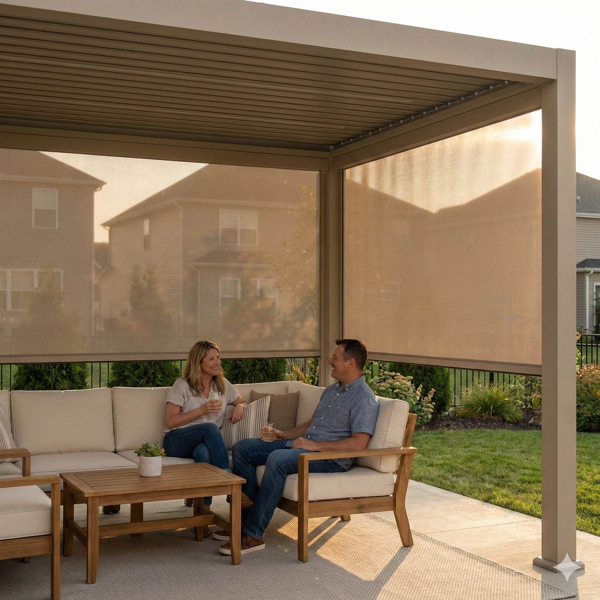 Oasis Motorized Screen & Privacy Package