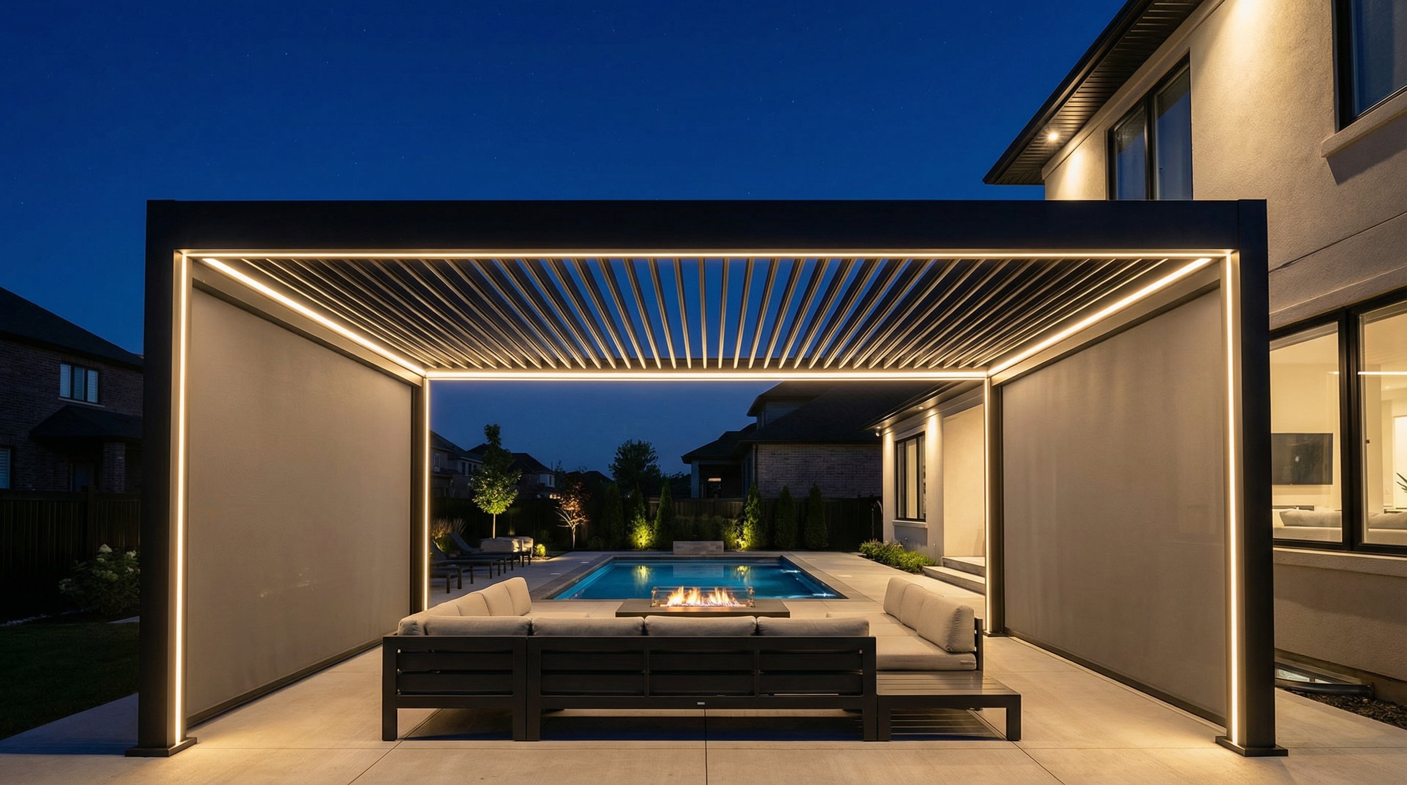 Oasis Custom Smart Pergola System – Signature Series
